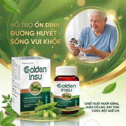 Golden Insu Hộp 30 Viên Chính Hãng Cao Cấp ✔️️️ Viên uống tiểu đường hạ an đường phòng chống biến chứng tiểu đường 2