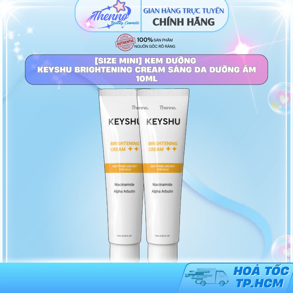 [Size Mini] Kem Dưỡng Keyshu Brightening Cream Sáng Da Dưỡng Ẩm 10ml