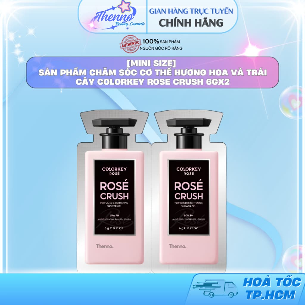 [Mini Size] Sản Phẩm Chăm Sóc Cơ Thể Hương Hoa Và Trái Cây Colorkey Rose Crush 6gx2