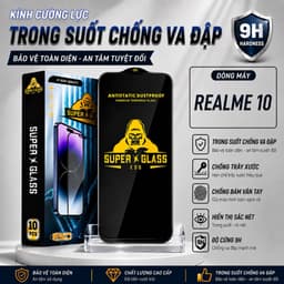 Kính cường lực Realme 10 trong suốt full màn miếng dán bảo vệ màn hình điện thoại realme 1