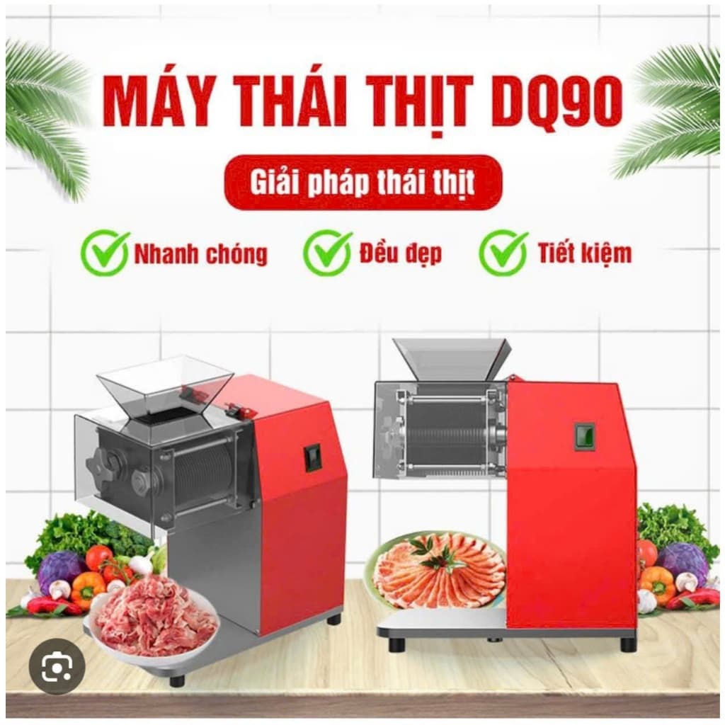 Máy Thái Thịt DQ90– Đa Kích Cỡ Dao, Phù Hợp Mọi Nhu Cầu cho nhà hàng, khách sạn , quán lẩu nướng, hộ kinh doanh lẩu nớng