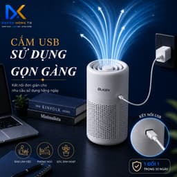 Máy Lọc Không Khí Mini Cao Cấp BLADEN – 2in1 Lọc Bụi Mịn, Khử Mùi, Khuếch Tán Tinh Dầu Cho Phòng Nhỏ 7