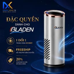 Máy Lọc Không Khí Ô Tô Cao Cấp BLADEN – Lọc Bụi Mịn PM2.5, Khử Mùi Hiệu Quả, Thiết Kế Nhỏ Gọn 1