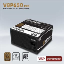 [Full Vat] Nguồn VSP VGP650BRU PRO 650W (80Plus Bronze) - bh 36 tháng 3