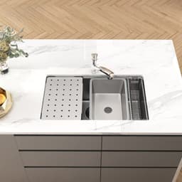 Chậu Rửa Bát Konox Dekor 8044SU Chính Hãng Inox SS304 1 Hố Chống Xước Sink Kèm Đủ Phụ Kiện 2