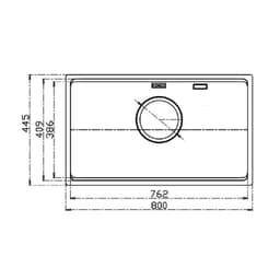 Chậu Rửa Bát Konox Dekor 8044SU Chính Hãng Inox SS304 1 Hố Chống Xước Sink Kèm Đủ Phụ Kiện 6