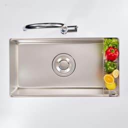 Chậu Rửa Bát Konox Dekor 8044SU Chính Hãng Inox SS304 1 Hố Chống Xước Sink Kèm Đủ Phụ Kiện 9