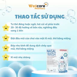 [CHÍNH HÃNG] Muối biển Otosan Nasal Wash - Hộp 30 gói dung dịch mũi vệ sinh mũi hàng ngày 5
