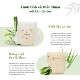 Combo mua 6 tặng 2 bịch Tã/bỉm BB NATURE cho bé đủ size NB60,S56,M52,M48,L44,XL40,XXL38,XXXL34 2