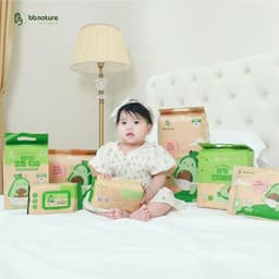 [ Combo mua 3 tặng 1 ] Tã/bỉm BB NATURE cho bé đủ size NB60,S56,M52,M48,L44,XL40,XXL38,XXXL34 4