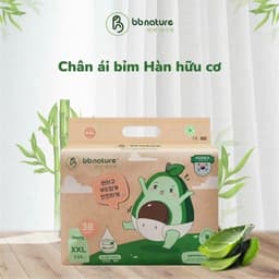 [ Combo mua 3 tặng 1 ] Tã/bỉm BB NATURE cho bé đủ size NB60,S56,M52,M48,L44,XL40,XXL38,XXXL34 3