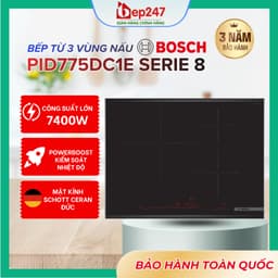 Bếp Từ Bosch PID775DC1E Serie 8 3 Vùng Nấu Chính Hãng 70cm Cảm Biến 7400W Gia Nhiệt Nhanh Điều Khiển Thông Minh Đa Chế 1