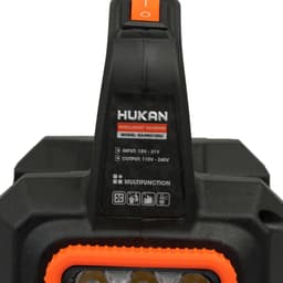 Bộ chuyển nguồn HUKAN G2-INI2102LI, Chuyển pin 21V - 220V, Tích hợp đèn LED - cổng sạc USB/Type-C 9