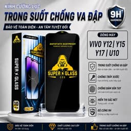 Kính cường lực Vivo U10, Y12, Y15, Y17 cao cấp full màn miếng dán bảo vệ màn hình đt 1