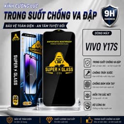 Kính cường lực Vivo Y17S cao cấp thế hệ mới full màn miếng dán bảo vệ màn hình điện thoại khi rơi 1