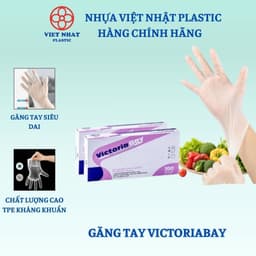 Hộp Găng Tay Siêu Dai Kháng Khuẩn VictoryaBay, Găng tay nilon - Việt Nhật Plastic Official 1