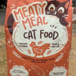 Combo 2 túi (=2kg) Thức ăn Cho Mèo Hạt Khô vị gà ngũ cốc Meaty Meal Dành Cho Mèo Trưởng Thành 1