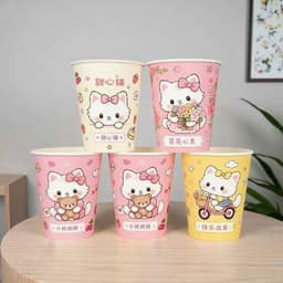Set 50 Cốc Giấy Chịu Nhiệt Dùng 1 Lần, Dung Tích 220ml, Cốc Dùng 1 Lần Cao Cấp An Toàn Cho Sức Khoẻ 2