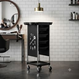 Xe Đẩy Juno MOLLYHAIR Nhựa 5 Tầng Dùng Cho Salon Làm Tóc Hoá Chất 1