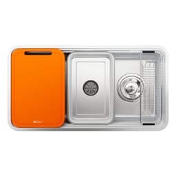 Chậu Rửa Bát Konox Tari Smart 7047PP Inox SUS304 Chống Xước 1 Hố Cao Cấp 700x470mm Lắp Âm Bàn Đá 5