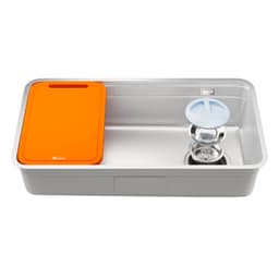 Chậu Rửa Bát Konox Tari Smart 7047PP Inox SUS304 Chống Xước 1 Hố Cao Cấp 700x470mm Lắp Âm Bàn Đá 8