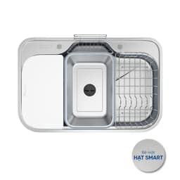 Chậu Rửa Bát Konox Tari Smart 7851 Inox POSCO SUS304 1 Hố Chống Xước Smart Kèm Đủ Phụ Kiện 6