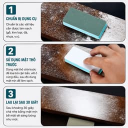[COMBO 5 VIÊN] Miếng Tẩy Cặn Canxi Bể Cá Cửa Kính, Viên Tẩy Cặn Canxi Cửa Kính 2 Mặt Chà Cặn Nước Rong Rêu BEPXINH 8