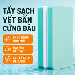 [COMBO 5 VIÊN] Miếng Tẩy Cặn Canxi Bể Cá Cửa Kính, Viên Tẩy Cặn Canxi Cửa Kính 2 Mặt Chà Cặn Nước Rong Rêu BEPXINH 7