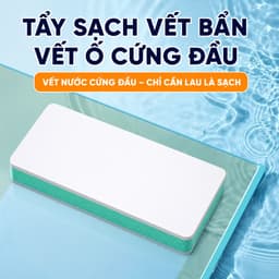 [COMBO 5 VIÊN] Miếng Tẩy Cặn Canxi Bể Cá Cửa Kính, Viên Tẩy Cặn Canxi Cửa Kính 2 Mặt Chà Cặn Nước Rong Rêu BEPXINH 6