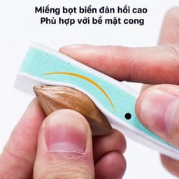 [COMBO 5 VIÊN] Miếng Tẩy Cặn Canxi Bể Cá Cửa Kính, Viên Tẩy Cặn Canxi Cửa Kính 2 Mặt Chà Cặn Nước Rong Rêu BEPXINH 2