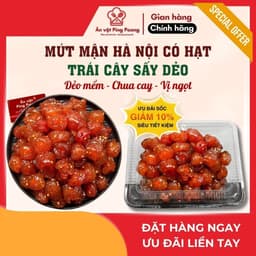 Mứt Mận Hà Nội Có Hạt Chua Cay, Mận Hà Nội Sên Đường Ớt Giòn Sần Sật, Mận Khía Chua Cay Ăn Liền 1