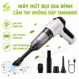 Máy Hút Bụi Cầm Tay Không Dây Sạc USB Tamashio GD47 - Máy Hút Bụi Mini Cầm Tay Không Dây ÔTô Nhà Cửa 1