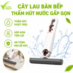 Cây Lau Bàn Bếp Tự Vắt Thông Minh Cầm Tay GD73 - Cây Vệ Sinh Bàn Bếp Gấp Gọn Thấm Hút Nước Tốt 1