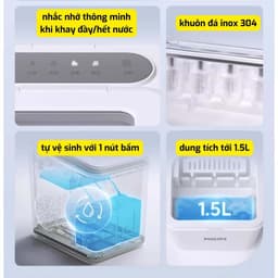 [MODEL 2025] MÁY LÀM ĐÁ PHILIPS ADD8090 ,BẢO HÀNH 12 THÁNG 5
