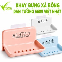 Kệ Xà Phòng Gắn Tường Không Khoan Nhựa Đựng Xà Phòng GD80 - Giá Để Xà Phòng Dán Tường Thoát Nước 1