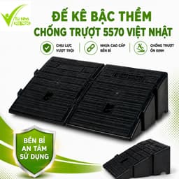 Đế Dốc Kê Bậc Thềm Việt Nhật Chất Liệu Nhựa Bền Bỉ GD94 - Đế Nhựa Dốc Lên Xuống Bậc Thềm Chịu Tải 1