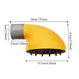 Đầu Sấy MOLLYHAIR Tạo Kiểu Tóc Xoăn, Loa Sấy Tóc Khếch Tán Gắn Máy Sấy Đa Năng Giúp Giữ Nếp Tóc Bồng Bềnh Tự Nhiên 3