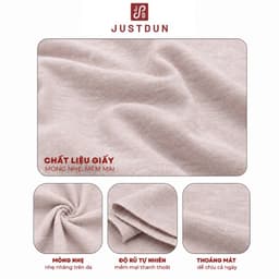 Áo Cổ Lệch Nữ 2 Lớp Chất Giấy JUSTDUN DN6 – Co Giãn, Thoáng Mát, Tôn Dáng 3