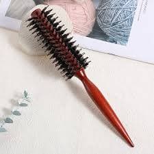 Lược Tròn MOLLYHAIR Tạo Phồng Cán Gỗ Chống Tĩnh Điện, Tạo Kiểu Tóc Xoăn Tự Nhiên, Chống Rối Tóc 4