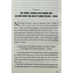 Sách - Giáo Trình Kinh Tế Chính Trị Mác - Lê Nin (Dành Cho Bậc Đại Học Hệ Không Chuyên Lý Luận Chính Trị) 6