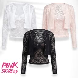 SET Áo 2 Dây Ren Hoa Phối Kèm Cardigan Tay Dài Cá Tính A51603 9