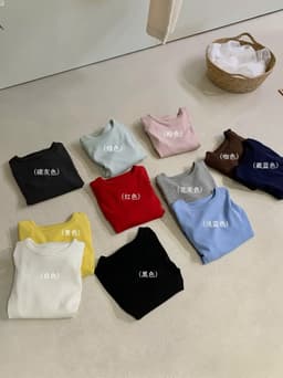 𝑨𝒏𝒏 𝑺𝒕𝒖𝒅𝒊𝒐 [SẴN] / Áo Thun Nữ Trơn Dài Tay 𝐄𝐍.𝐄𝐍 10919 Cổ Tròn Dáng Ôm Body Cotton Co Giãn Basic 5