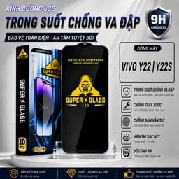 Kính cường lực Vivo Y22, Y22S cao cấp thế hệ mới full màn miếng dán bảo vệ màn hình điện thoại 1