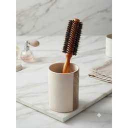 Lược Tròn Cán Gỗ Có Chuôi Nhọn MOLLYHAIR Chuyên Dụng Tạo Phồng Chân Tóc Lô Sấy Uốn Cúp Salon Cao Cấp 2
