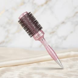 Lược Tròn MOLLYHAIR Tạo Kiểu Tóc Chuyên Nghiệp Nano Technology Ceramic Ionic Màu Hồng, Lược Sấy Phồng, Uốn Cúp Cao Cấp 3