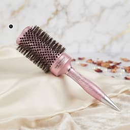 Lược Tròn MOLLYHAIR Tạo Kiểu Tóc Chuyên Nghiệp Nano Technology Ceramic Ionic Màu Hồng, Lược Sấy Phồng, Uốn Cúp Cao Cấp 2