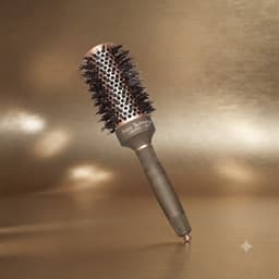Lược Tròn MOLLYHAIR Tạo Kiểu Tóc Cao Cấp Nano Technology Ceramic Ionic Cán Nâu - Lược Sấy Phồng, Uốn Cúp Salon Đủ Size 3