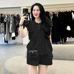 Set Đồ Bộ mặc nhà Đũi tơ cánh tiên có đủ Size 45-95kg Thiết kế độc đáo và tiện lợi 1