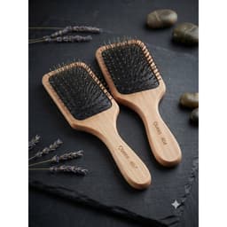 Lược Gỗ Queen MOLLYHAIR Chải Tóc Cán Gỗ Tự Nhiên Cao Cấp Lược Gỡ Rối, Chống Rụng Tóc, Mát-xa Kích Thích Mọc Tóc 1