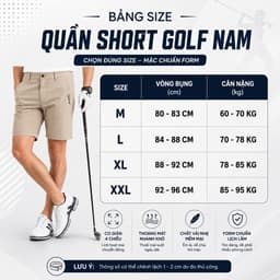 QUẦN SHORT GOLF NAM – FLEX GOLF GFORE 11 MÀU 7